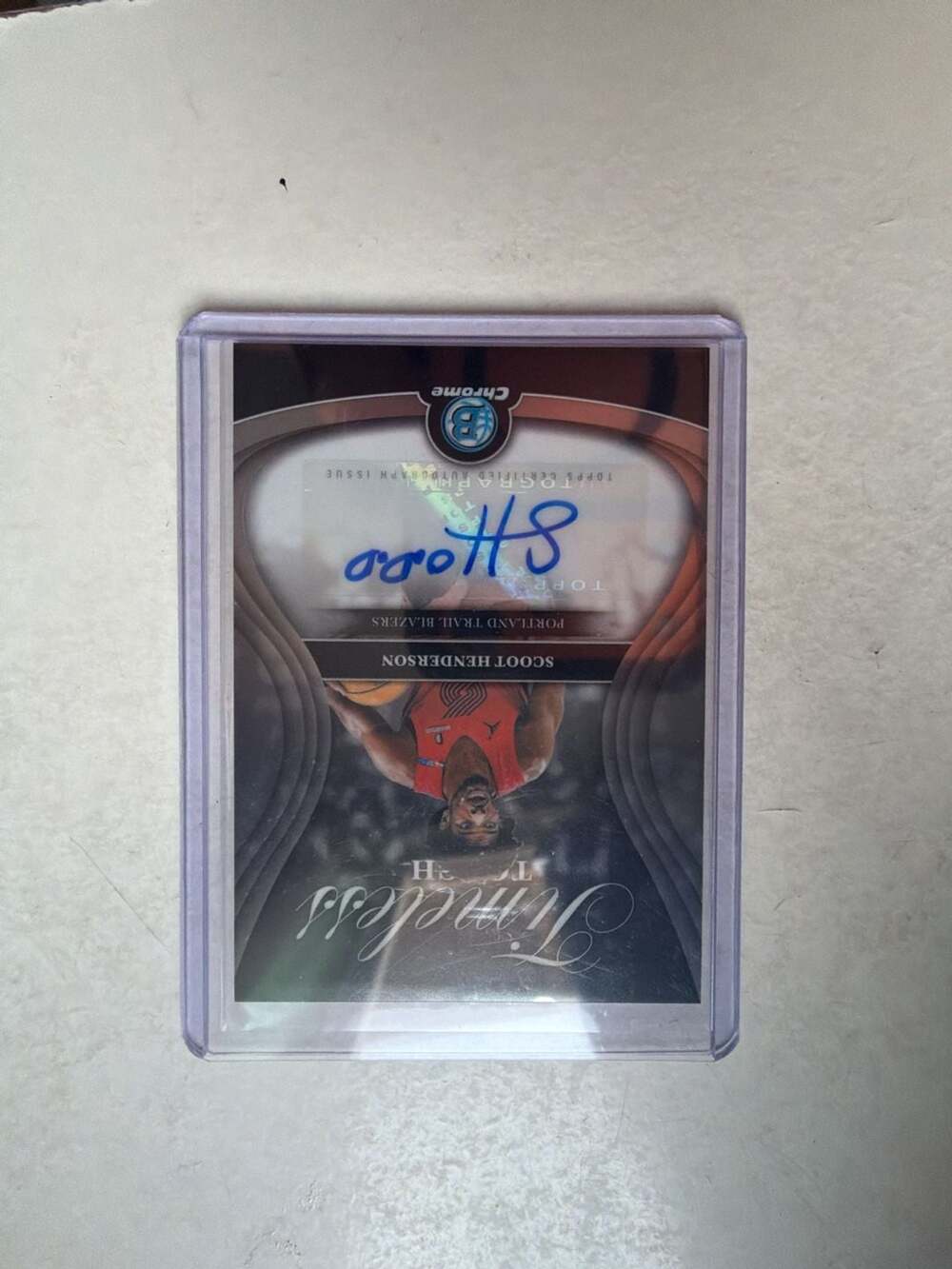 2025 Bowman Chrome Timeless Touch Signatures Scoot Henderson AUTO #TTA-SH